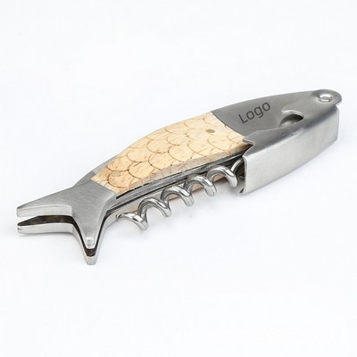 Fishlike Corkscrew Wine Bottle Opener