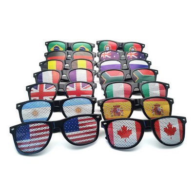 Flag Sticker Sunglasses