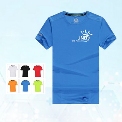 Quick-Dry Round Neck Adult Running T-Shirt