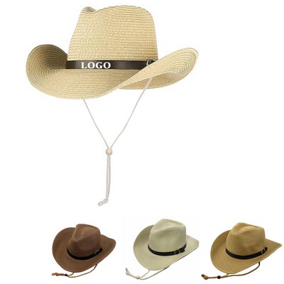 Western Straw Cowboy Hat