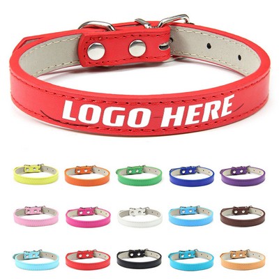 Pu Leather Dog Collar