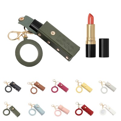 Lipstick Case Keychain