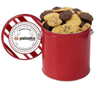 Gallon Cookie Tin with 2" Cookies - Assorted