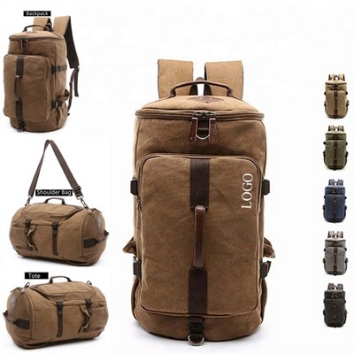 3 in 1 Canvas Weekender Travel Duffel Bag