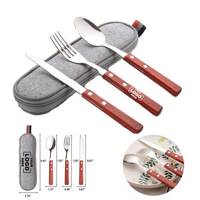 Portable Stainless Steel Travel Cutlery Set