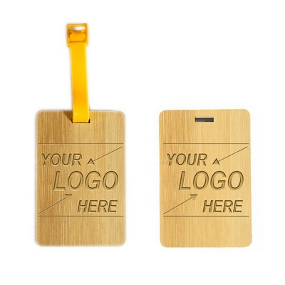 Eco-Friendly Bamboo Luggage Tag