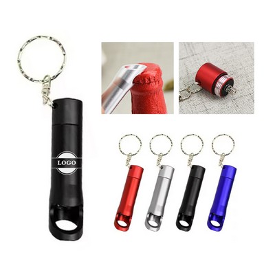 Aluminum Keychain Opener LED Flashlight