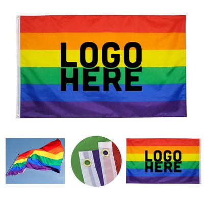 Double-Sided Rainbow Flag