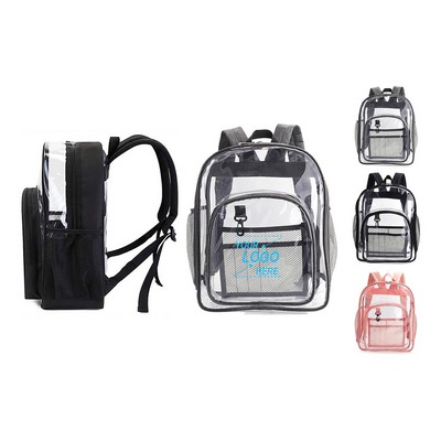 Clear Heavy Duty Security School Backpack