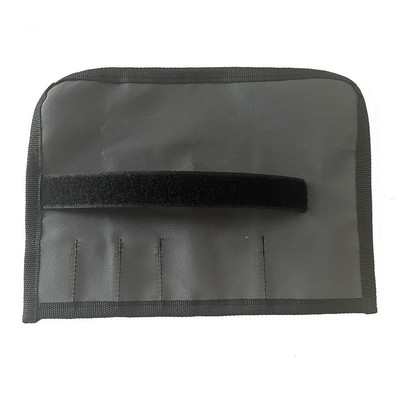 Black Roll-Up Pencil Case