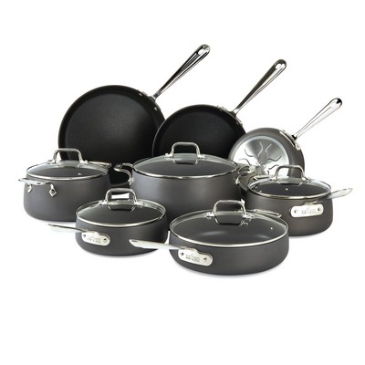 All-Clad Ha1 Non-Stick Hard Anodized 13-Piece Cookware Set