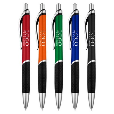 Rubber Sleeve Ballpoint Click Pen