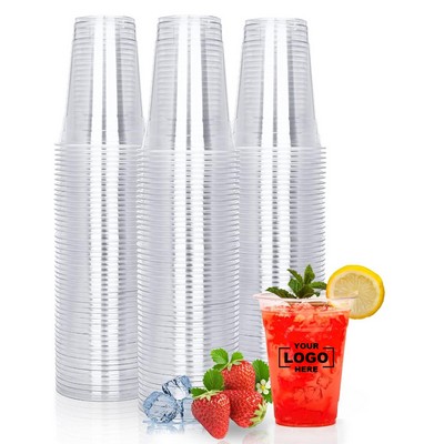 16oz Clear Plastic Cold Drink Cups Disposable