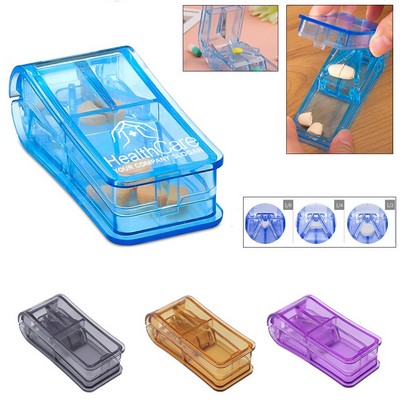 Pill Cutter Splitter with Pill Box