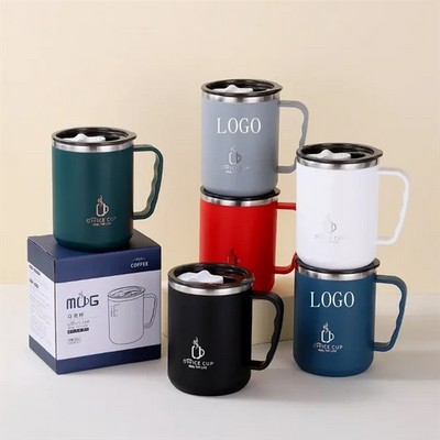 17oz Coffee Mug Tumbler Vacuum Insulated Cup with Handle