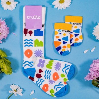 Synthetic Blend Baby Shower Socks - Welcome New Life with Cozy Feet - American Made