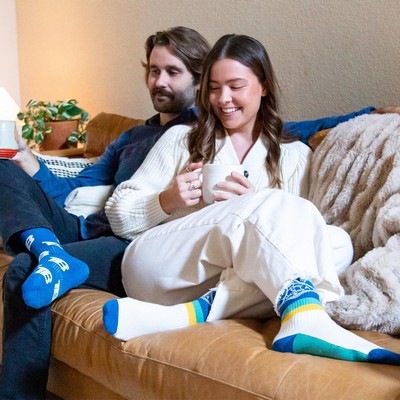 Movie Night Socks - Cozy Comfort for Film Buffs - American Made