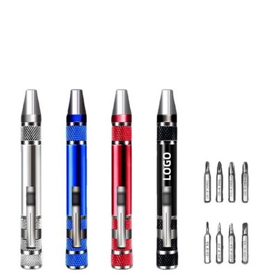 8-in-1 Magnetic Screwdriver Set for Pocket Use