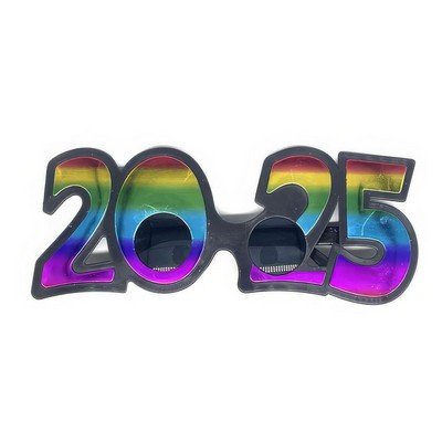 2025 New Year Rainbow Party Glasses