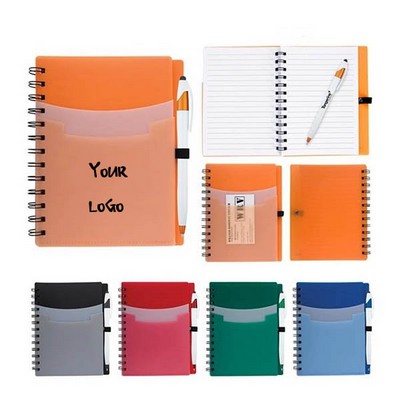 Tri-Pocket Notebook And Pen