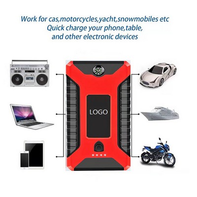 Multi-Function Car Jump Starter With Bag