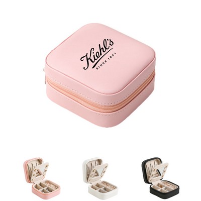 Portable Travel Jewelry Case with Mirror