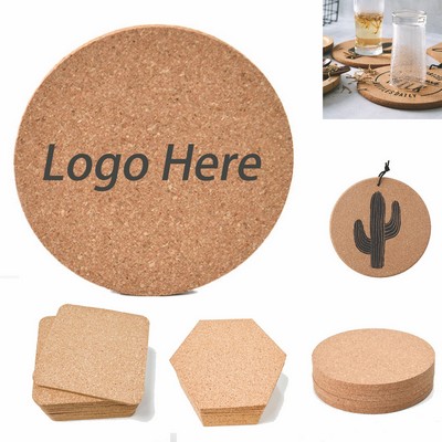 Round Cork Coaster