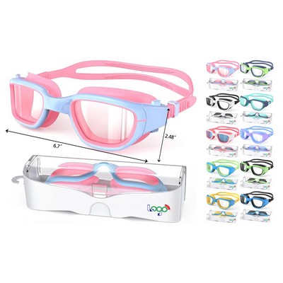 Swimming Goggles for Kids 6-14 Anti-Fog UV Protection Pool Goggles