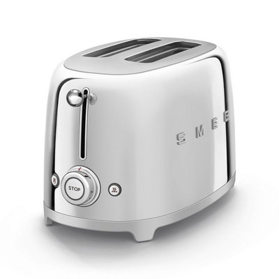 Smeg 50's Retro-Style 2 Slice Toaster Stainless Steel