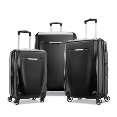 Samsonite® Winfield 3 Dlx Three Piece Hardside Spinner Set Luggage (20/25/28) - Black