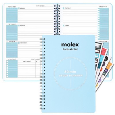 A5 52 Sheets Undated Weekly Planner