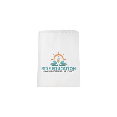 White Kraft Merchandise Bag - (8 1/2 x 11)