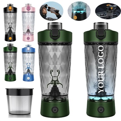 20oz Portable Automatic Vortex Mixer Cup Leakproof Protein Mix Bottle