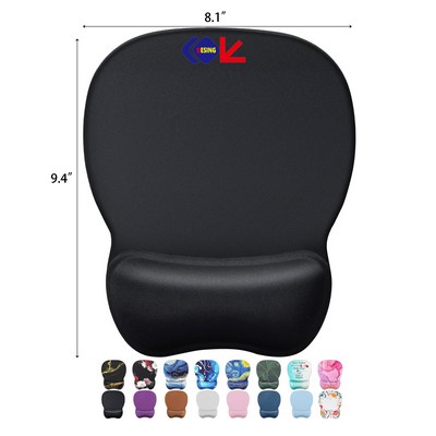 9.4 x 8.1 Inches Ergonomic Mouse Pad with Gel Wrist Rest