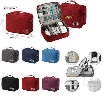 Waterproof Cable Organizer Bag For Electronic Accessories