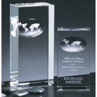 Crystal Atlas Award (2½" x 5" x 1½")