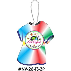 Las Vegas Chip Of The World T-Shirt Zipper Pull