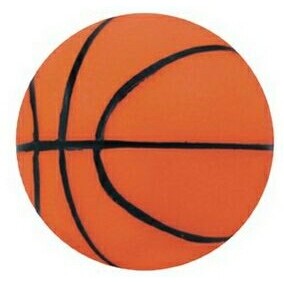 3 3/4" Inflated Rubber Bouncing Basketball