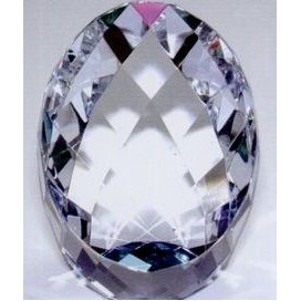 Optic Crystal Rainbow Faceted Egg Award (2 3/8"x2")