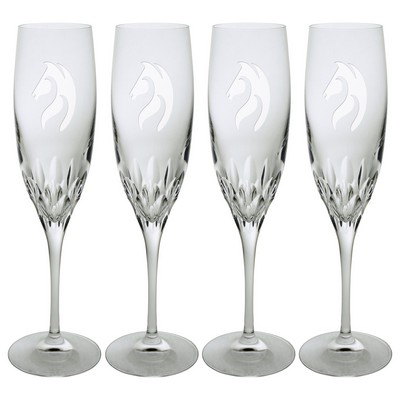 6 Oz. Set of Four Lotus Flutes