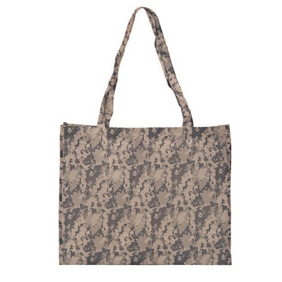 Large Digital Camo Tote Bag (20"x16"x5")