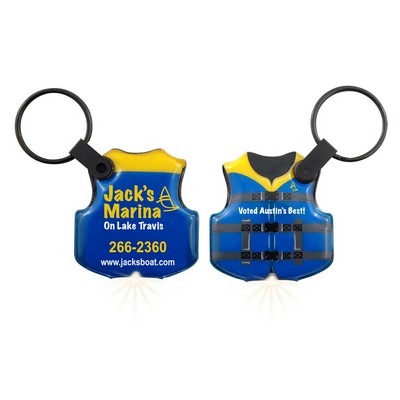 ShapeLights™ Color-A-Shape Key Ring Flashlight (Life Vest)