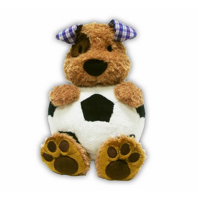 Custom Plush Soccer Dog