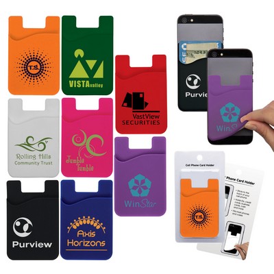 Cell Phone Card Holder w/Packaging