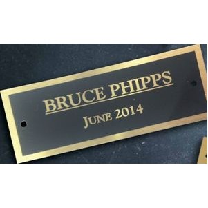 Brass Name Plates 4"x8"