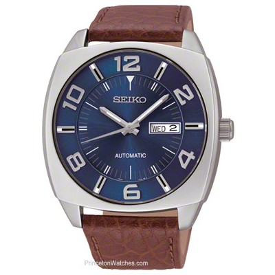 Seiko Men's Analog Display Automatic Self Wind Brown Watch