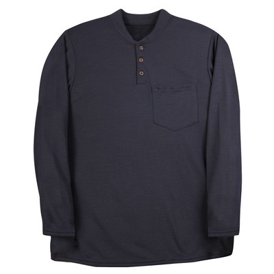 8.8 Oz. Polartec® Power Dry® FR Midnight Long Sleeve Henley