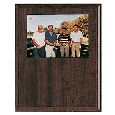 Walnut Finish Plaque w/3½"x5 Photo Area (7"x9")