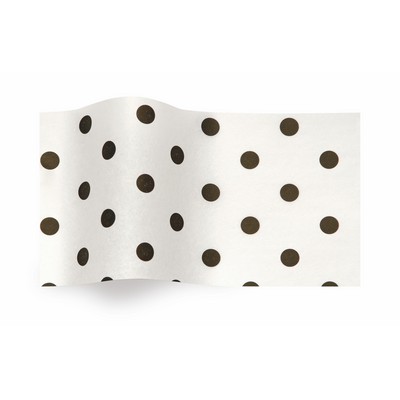 All Occasion Black Dots on White Wrapping Tissue (20"x30")