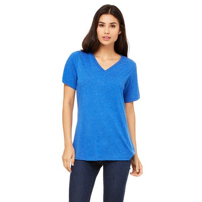 Bella Women's Relaxed Jersey Short Sleeve V-Neck Tee